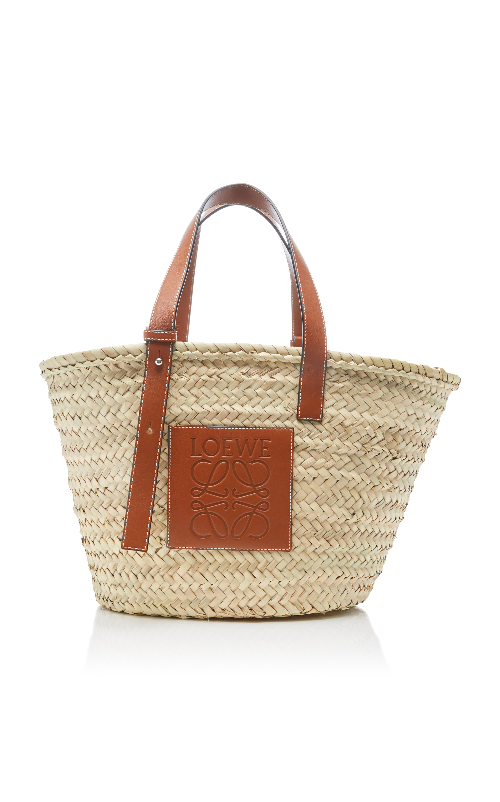 loewe raffia basket bag