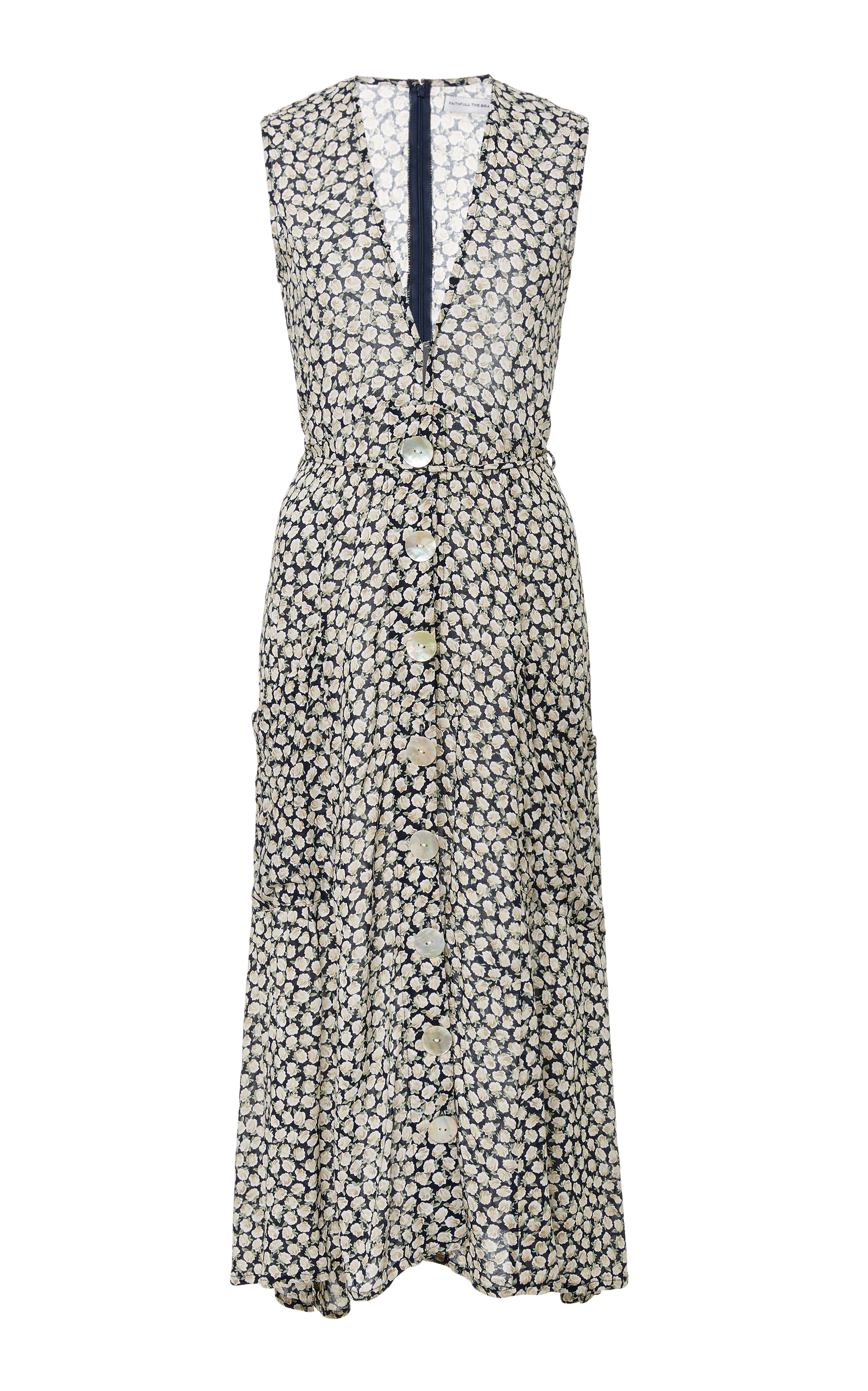 faithfull blohm midi dress