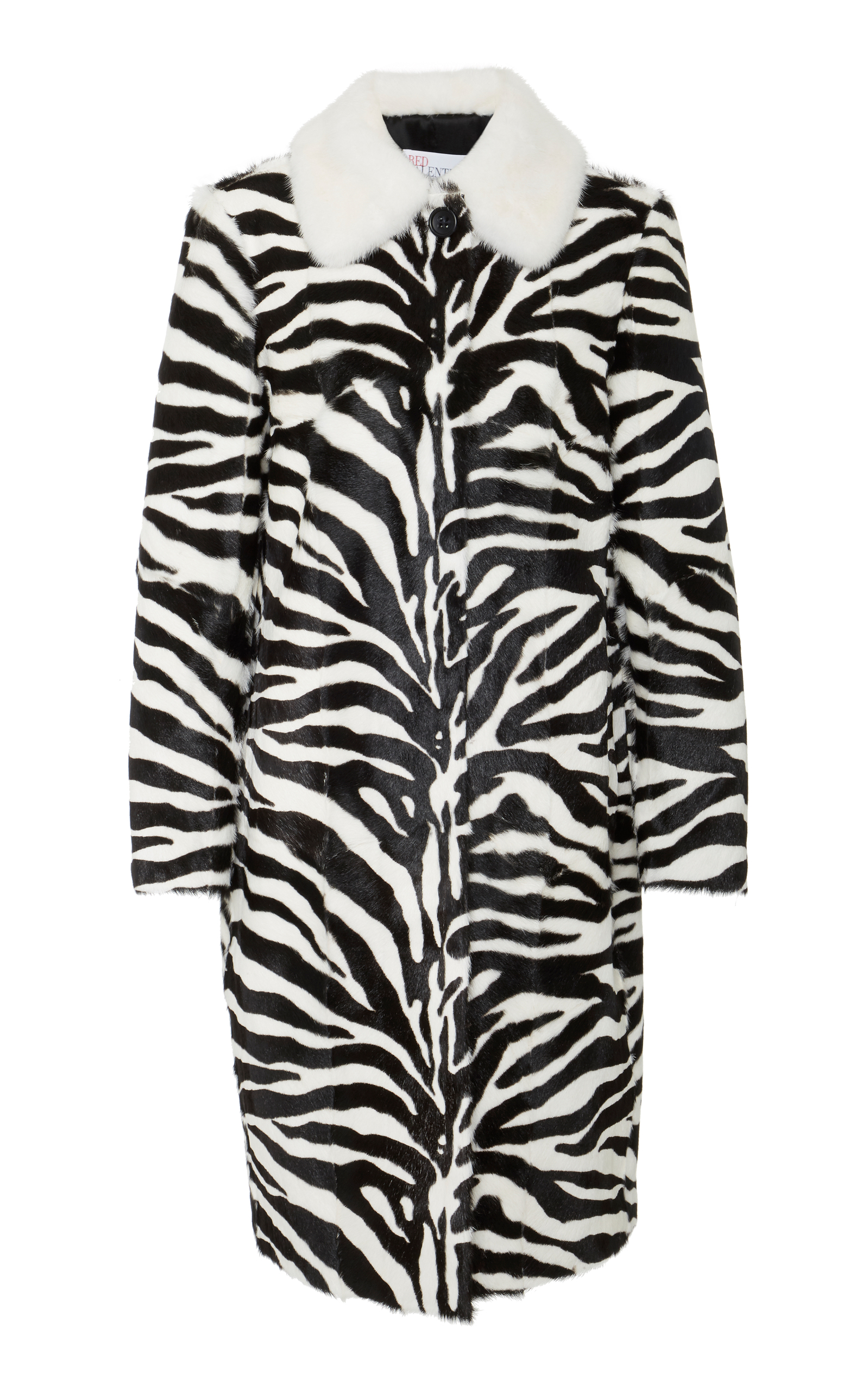 Fur Zebra Print Coat By Red Valentino Moda Operandi