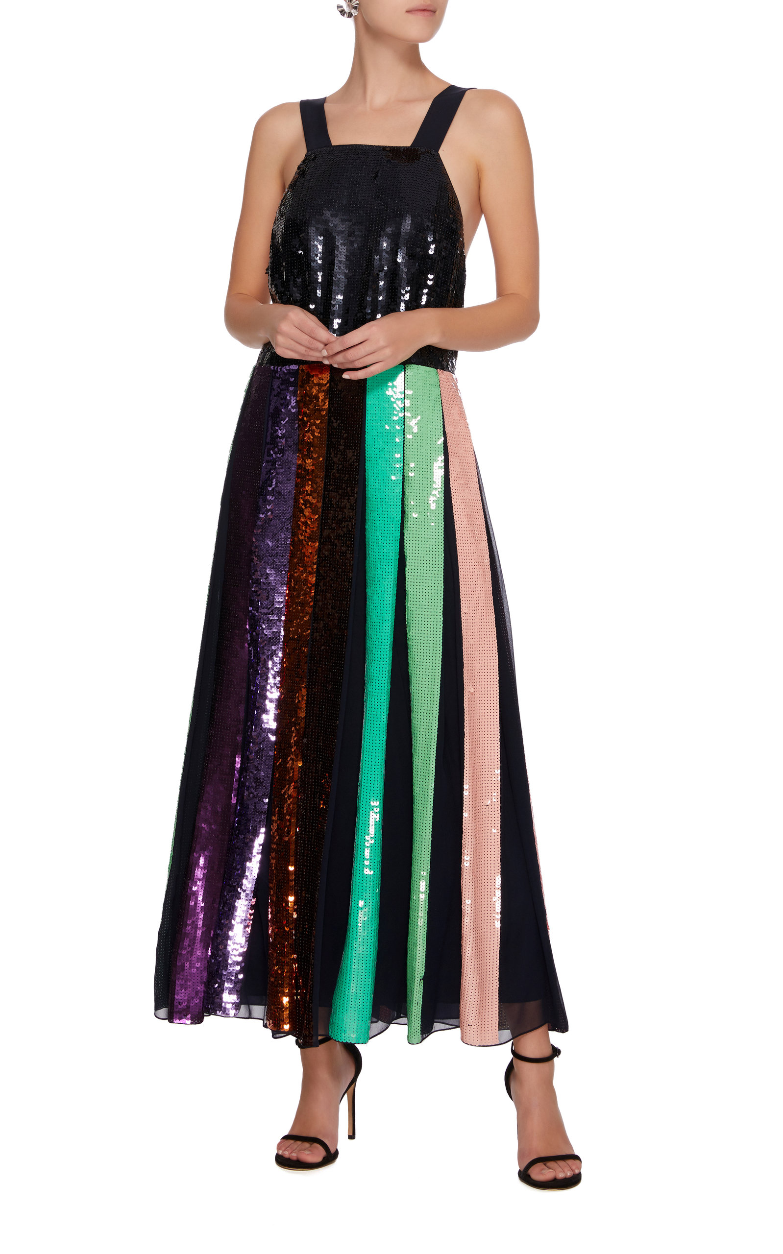 tibi beaded sequin overall dress