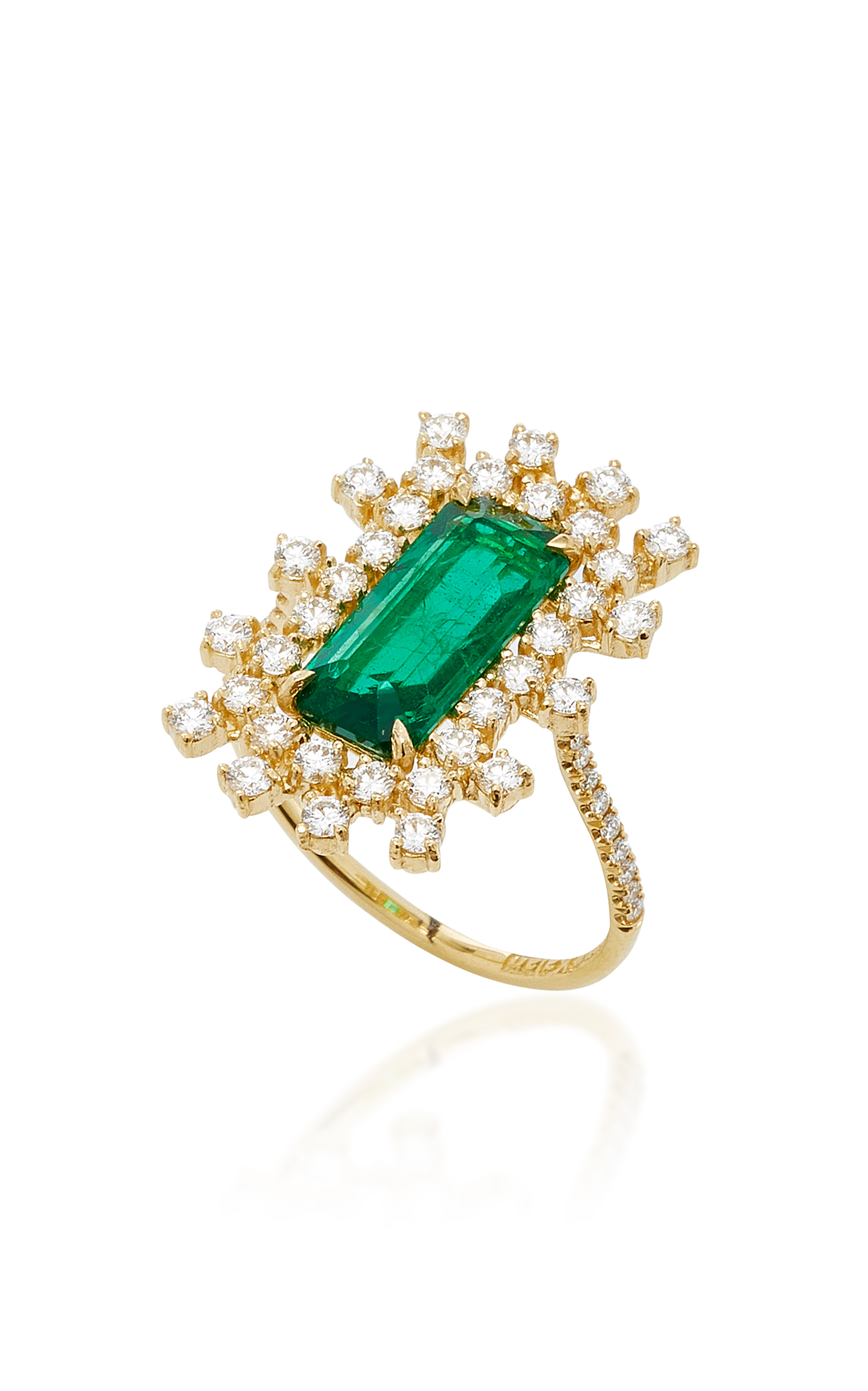 One-Of-A-Kind Emerald And Diamond Ring 