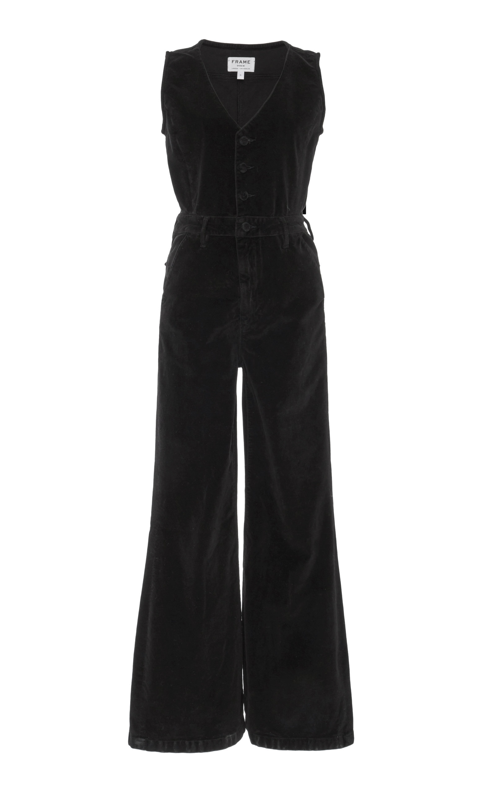 frame velvet jumpsuit