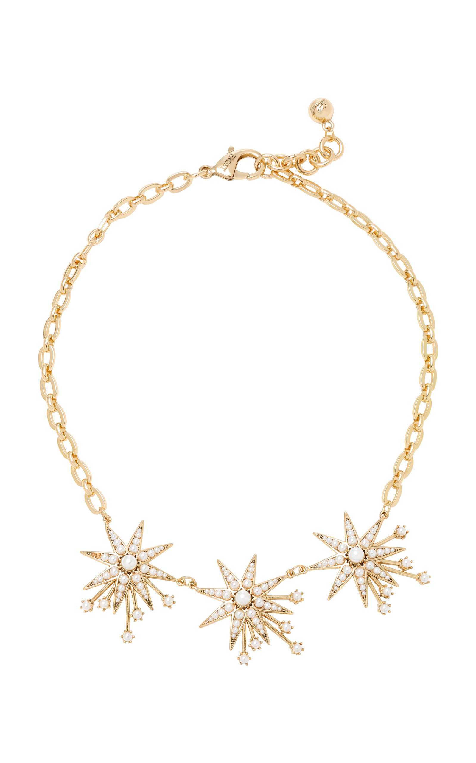 Nova Star Gold-Plated Brass and Glass Pearl Necklace | Moda Operandi
