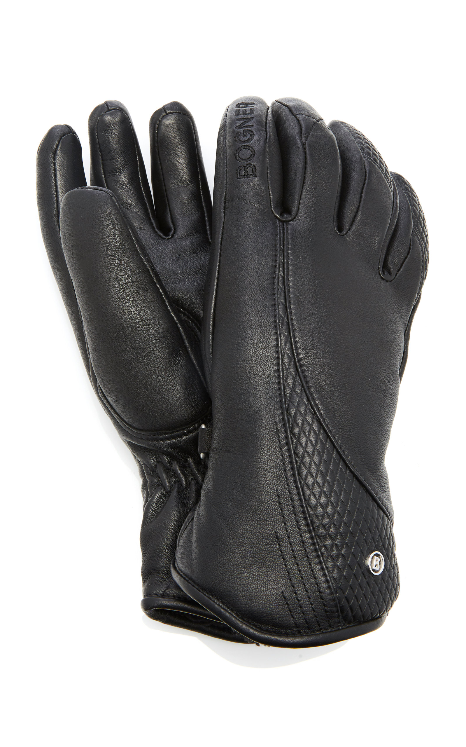 leather ski gloves womens