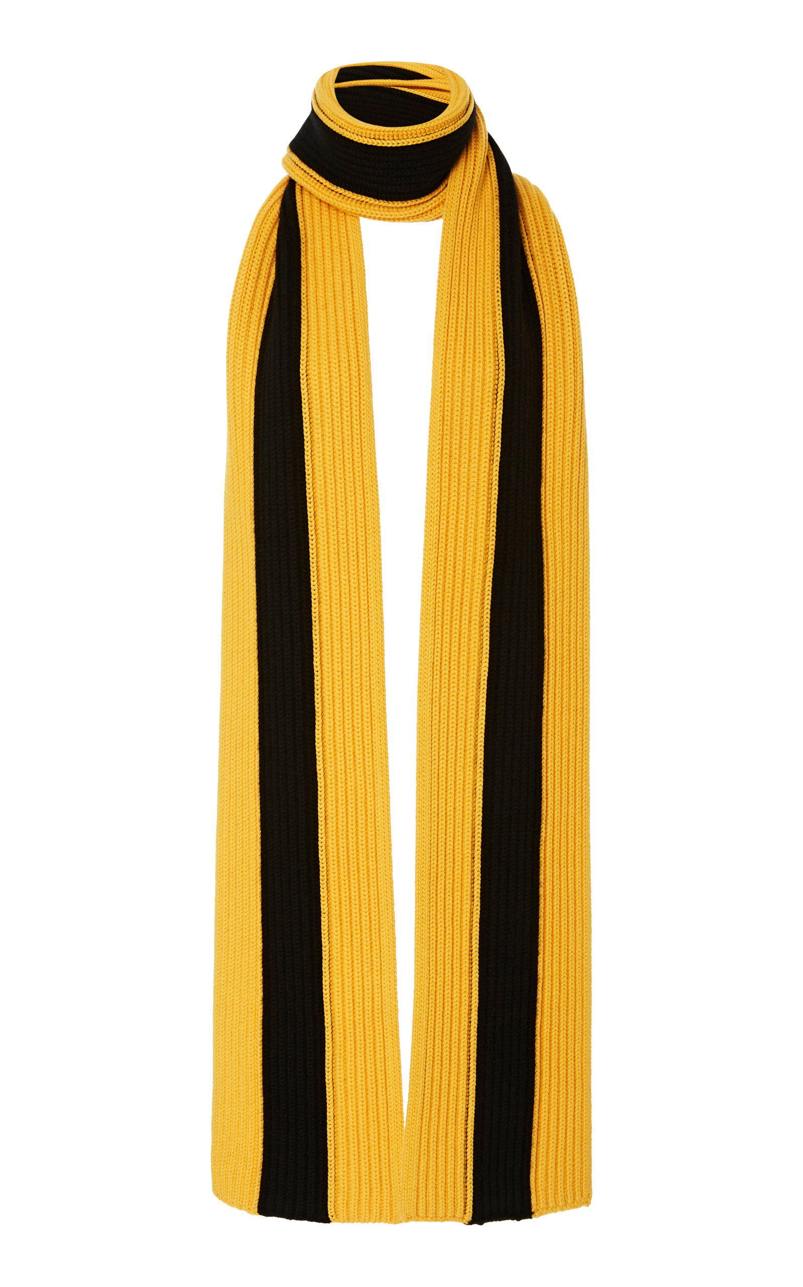 Black Stripe Muffler Scarf By Michael Kors Collection Moda Operandi