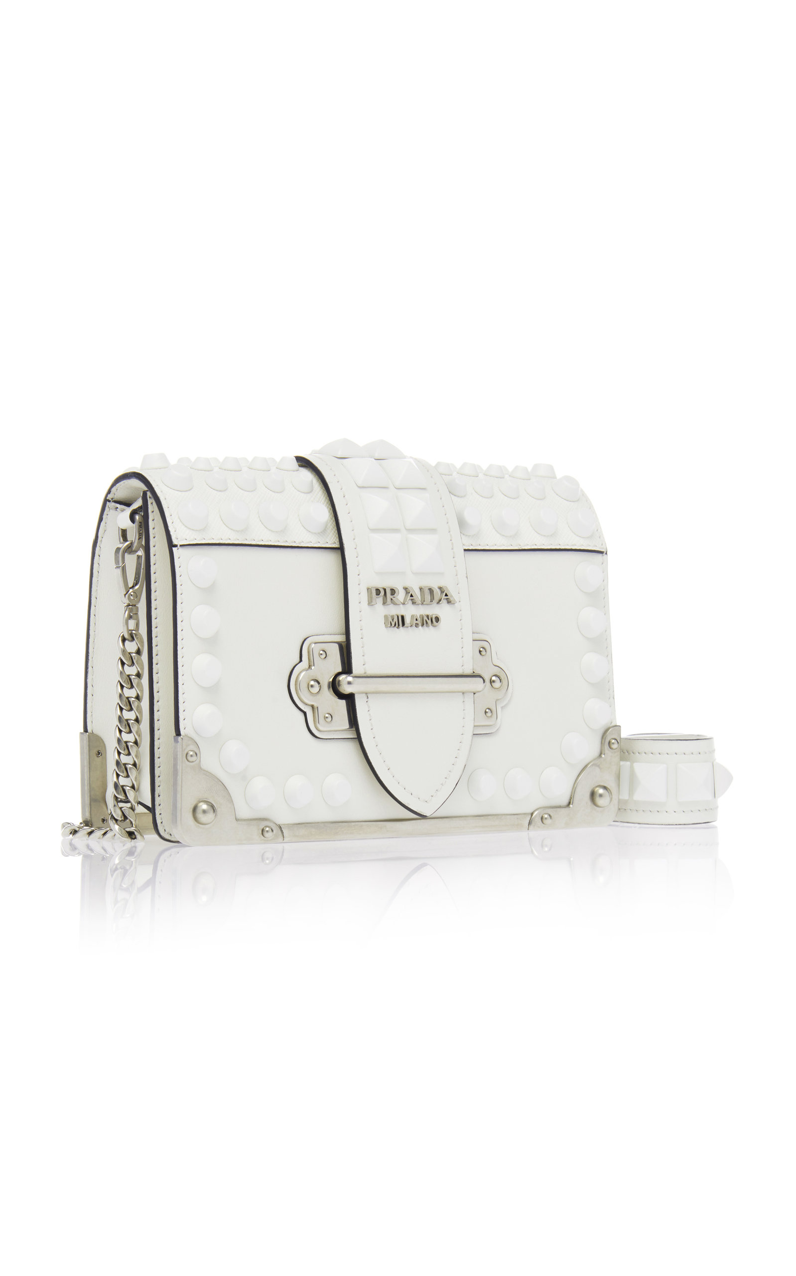 prada white cahier bag