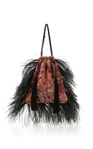 Jacquard Pouch Bag and Feathers by The Attico | Moda Operandi