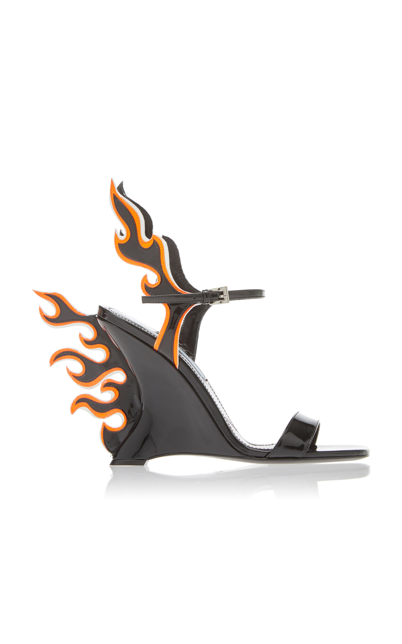 flame wedge heel