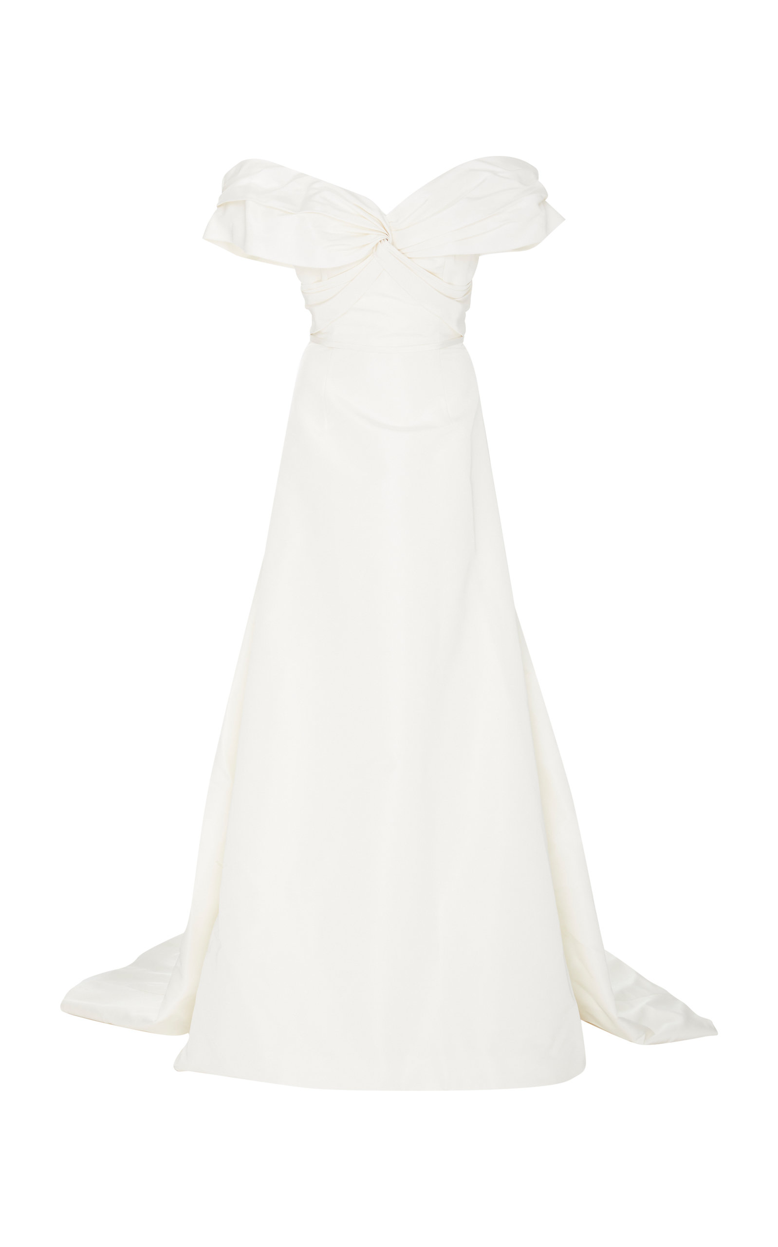 carolina herrera off the shoulder wedding dress