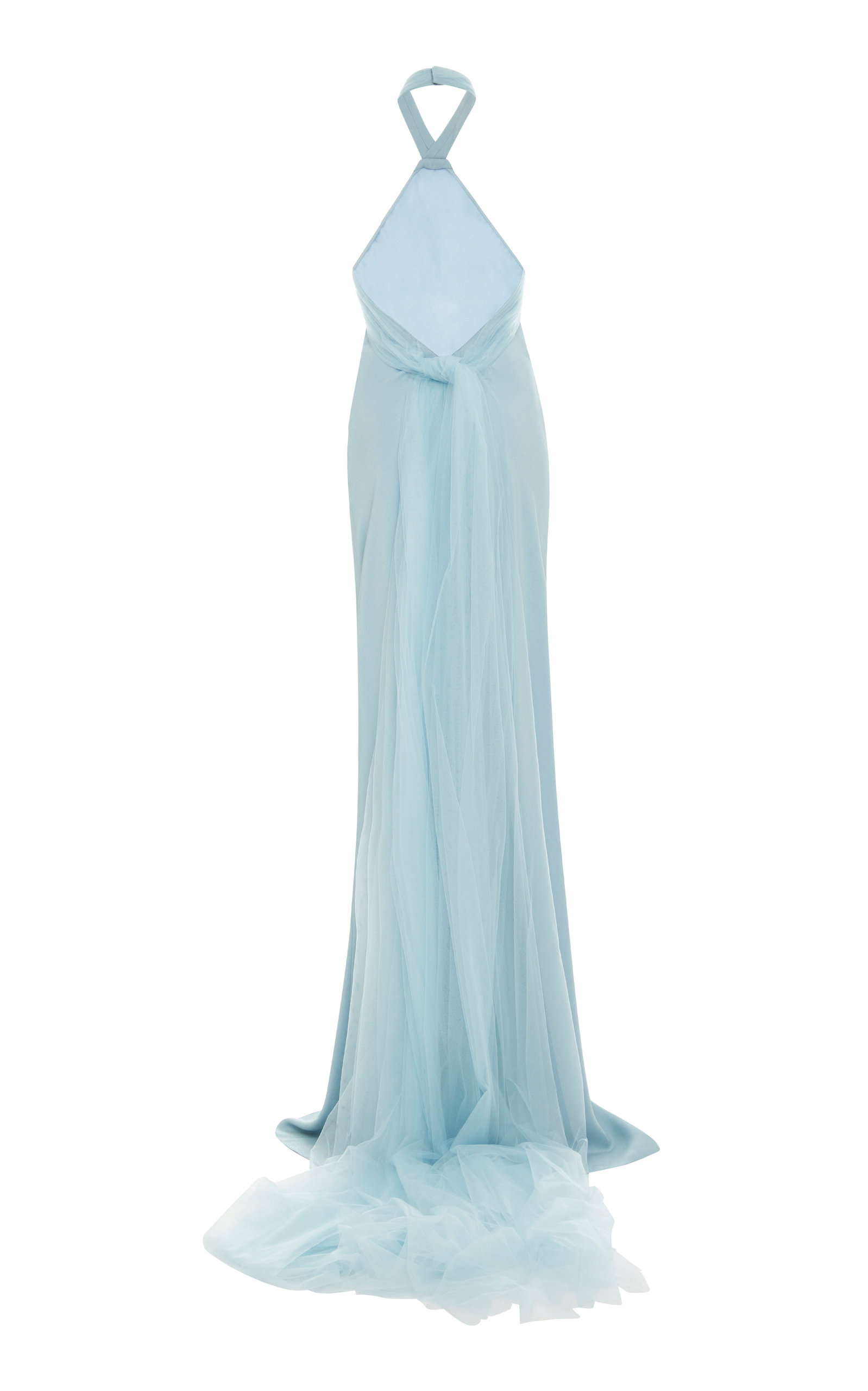 ralph lauren blue evening dress