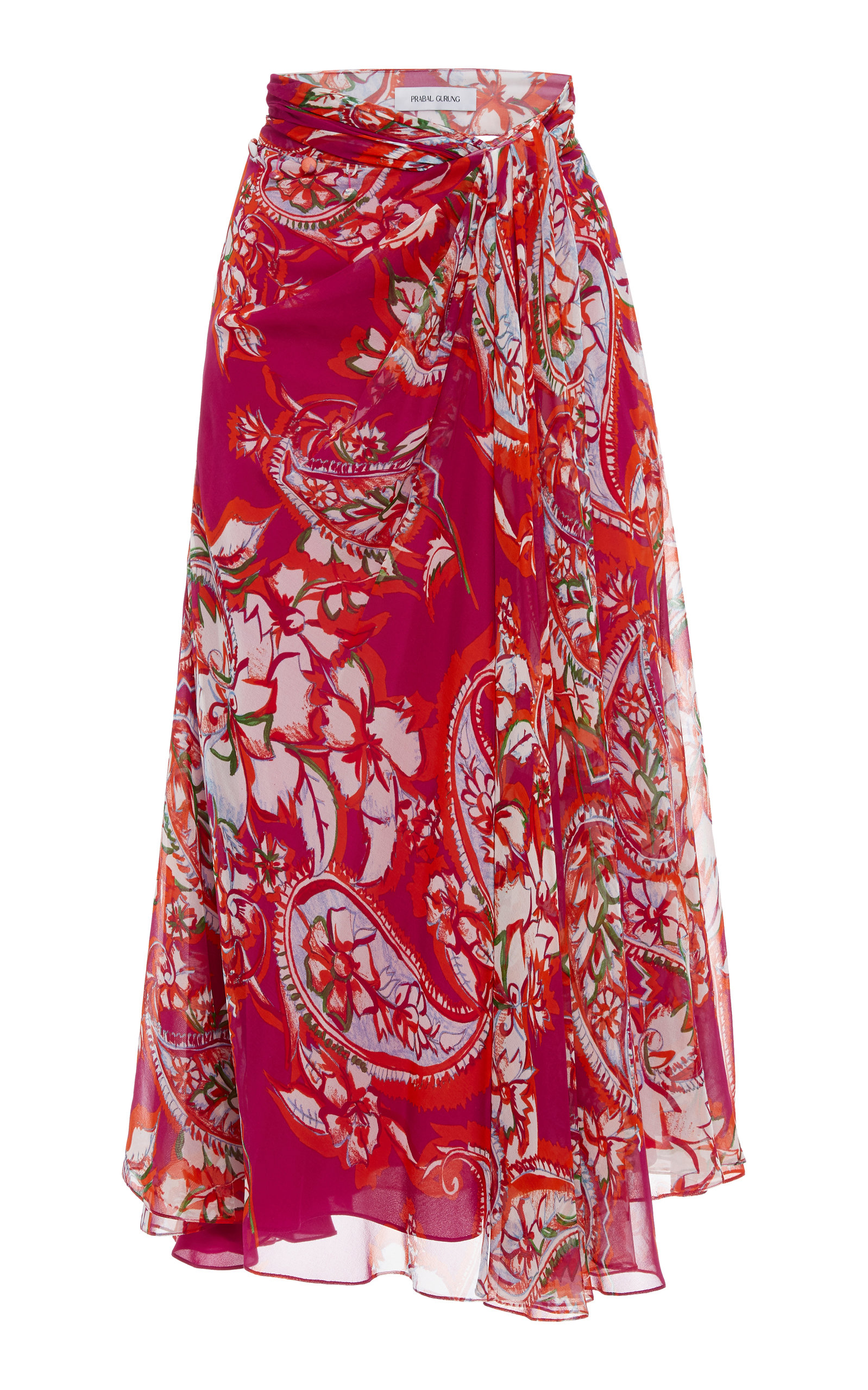 silk sarong skirt