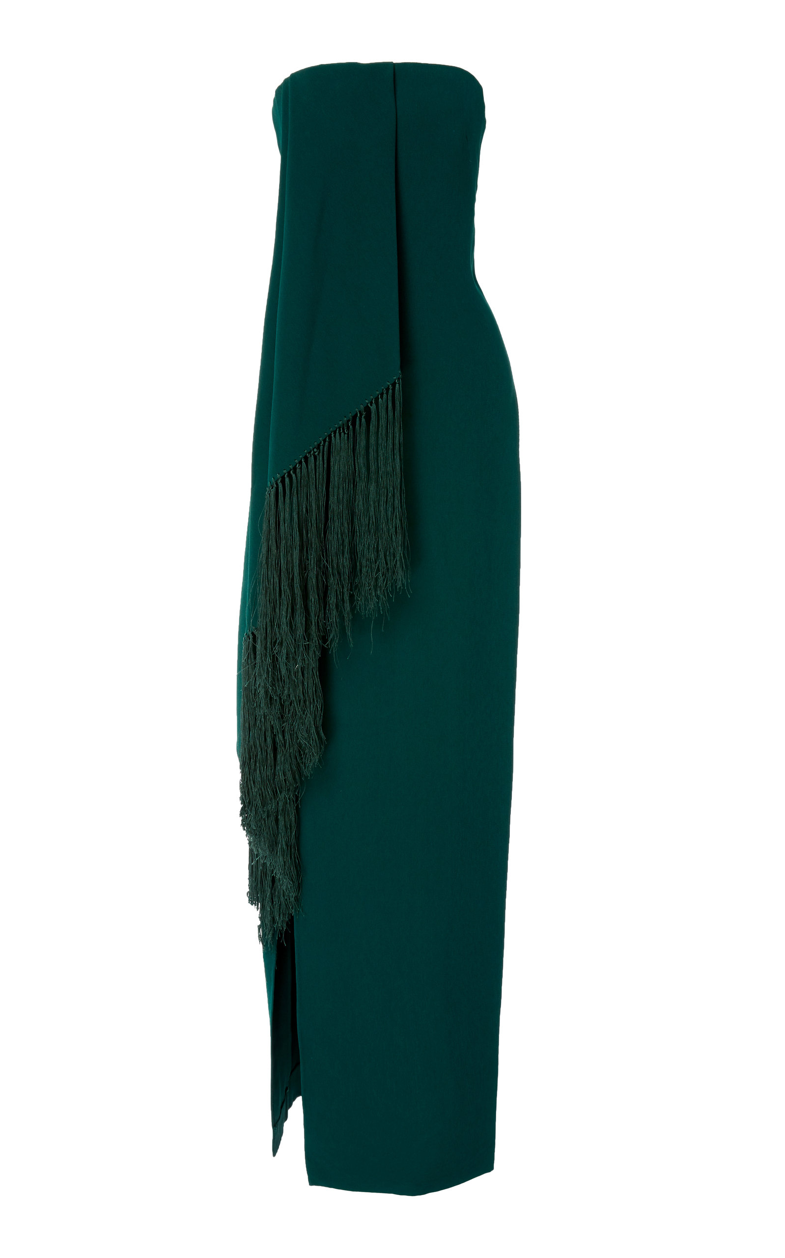 oscar de la renta fringe dress