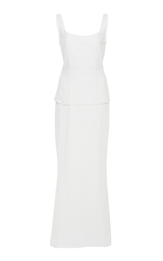 Penelope Broderie Anglaise Cotton Maxi Dress by | Moda Operandi
