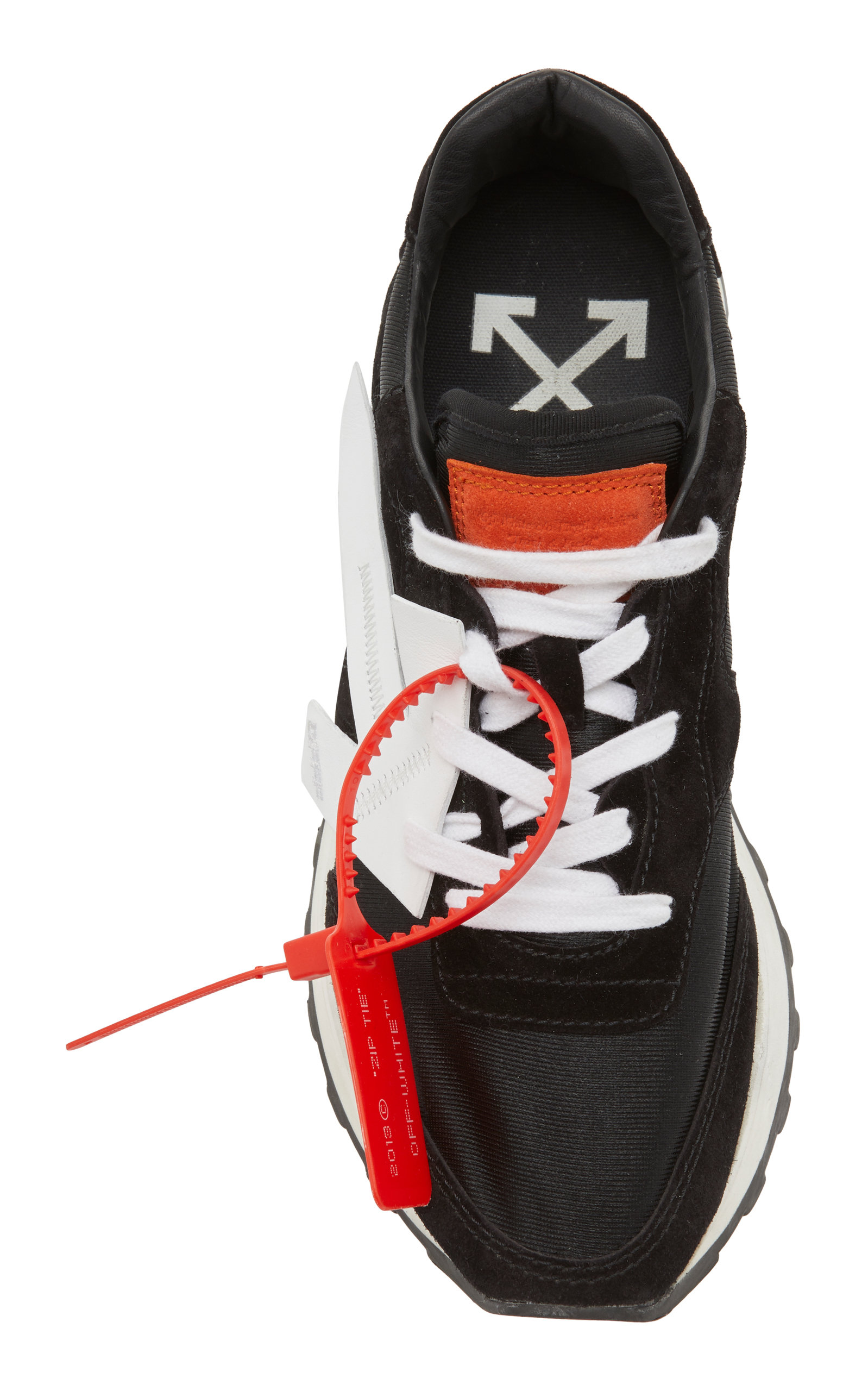 off white color block sneakers