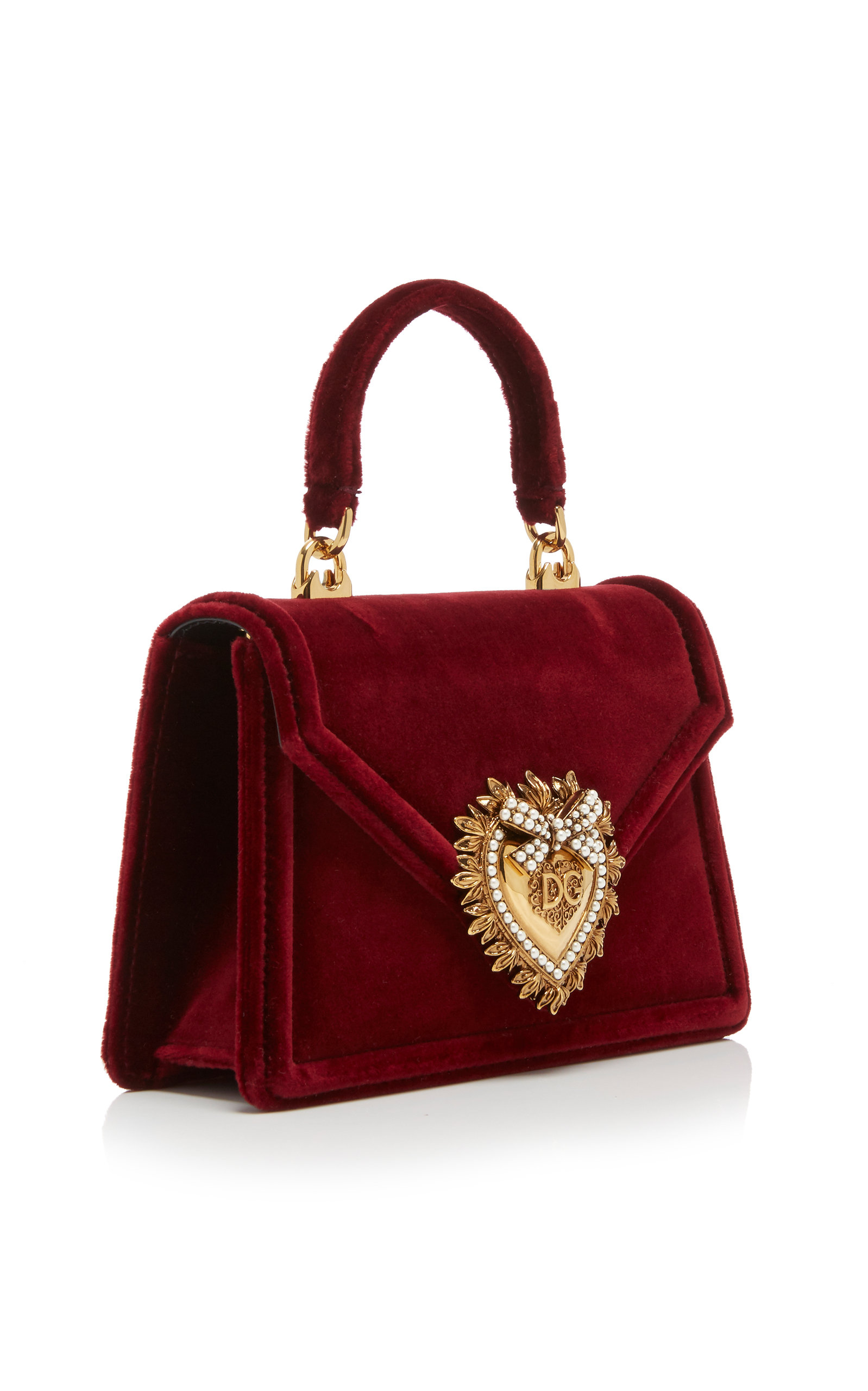 velvet handbag