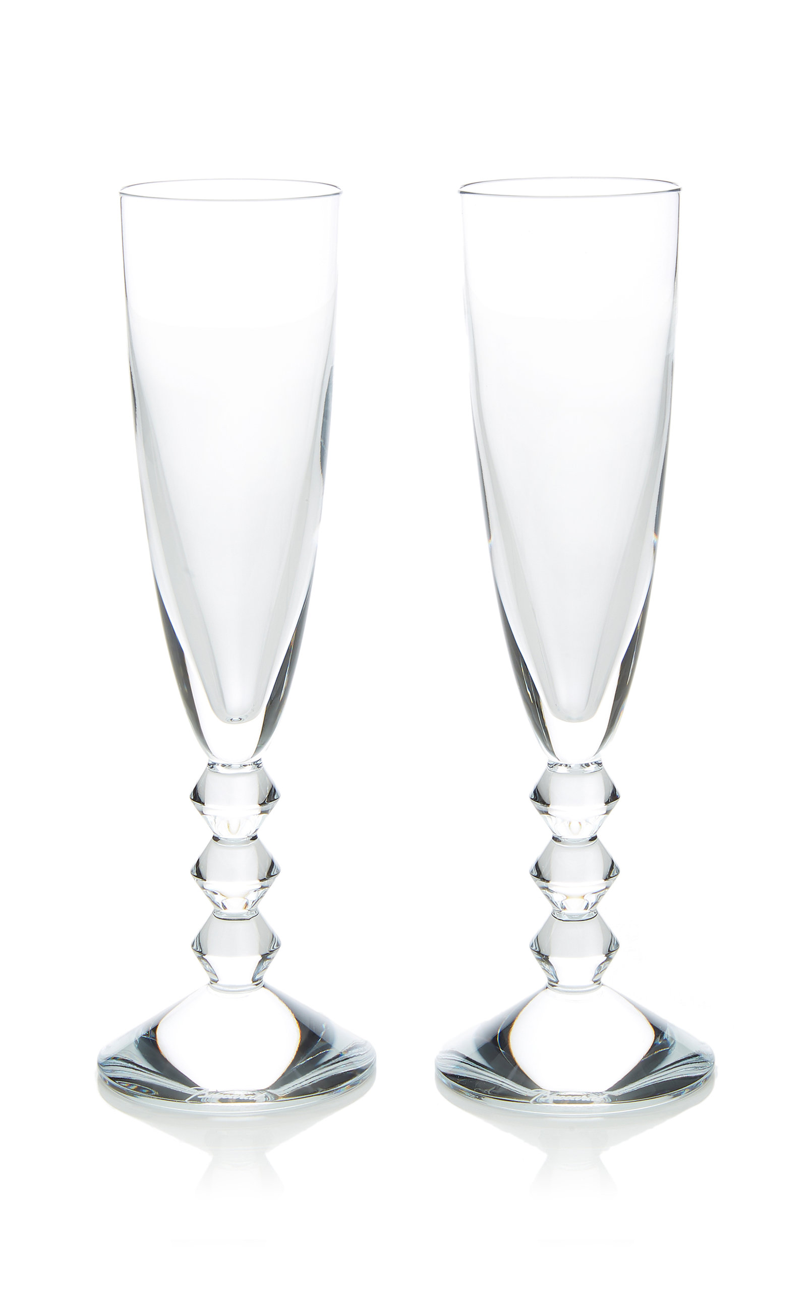 set of two champagne flutes