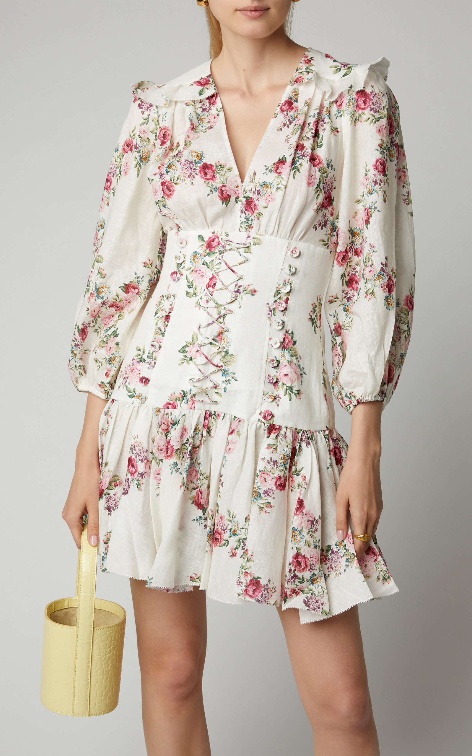 zimmermann white floral dress