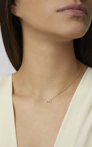 Convertible 18K Gold, Diamond and Pearl Necklace展示图