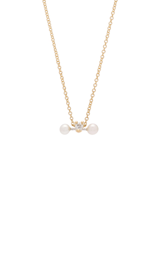 Convertible 18K Gold, Diamond and Pearl Necklace展示图