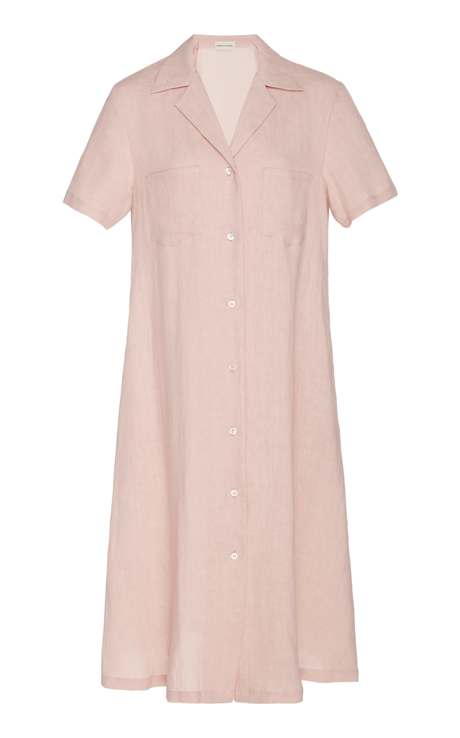 mansur gavriel linen dress