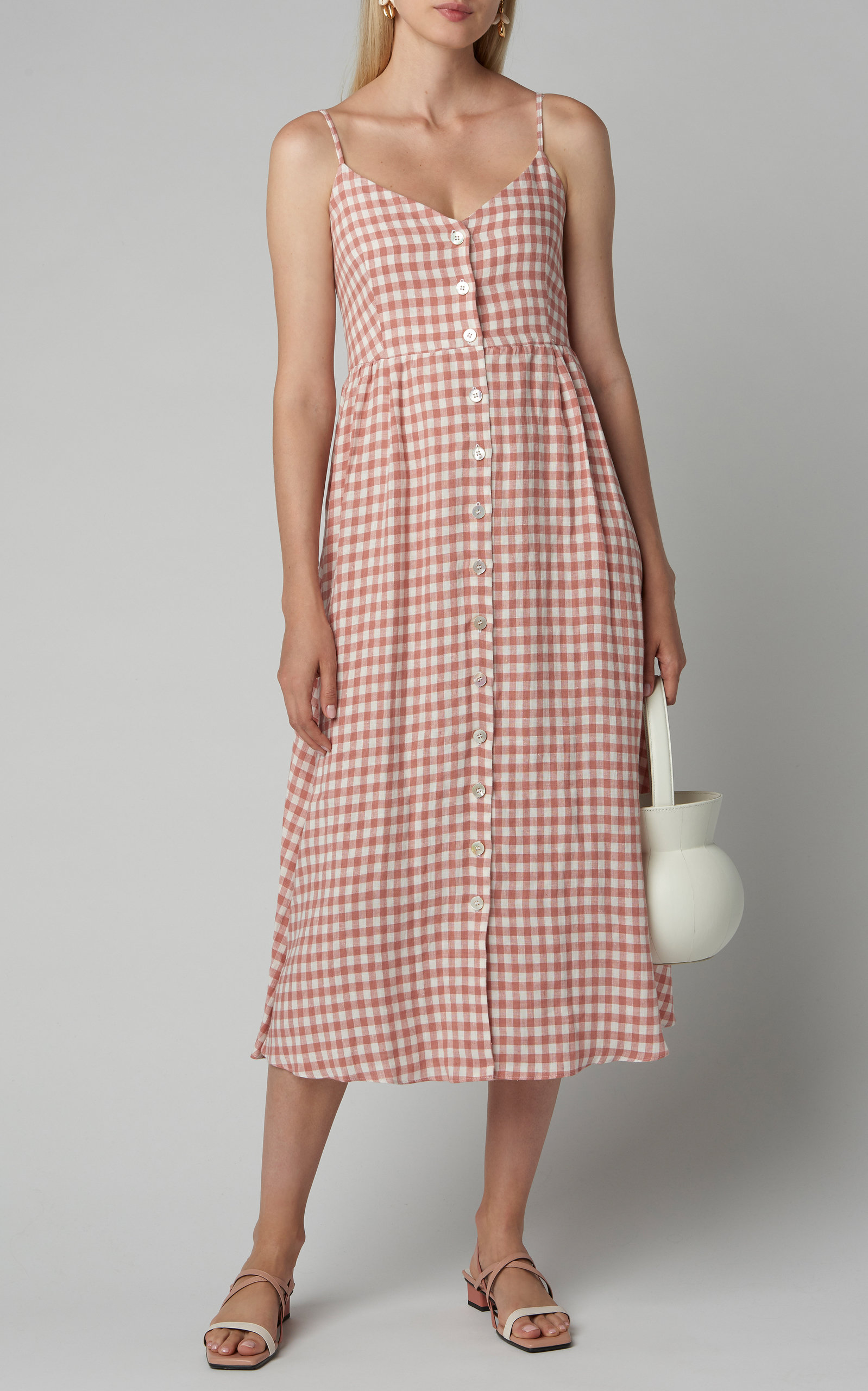 mansur gavriel linen dress