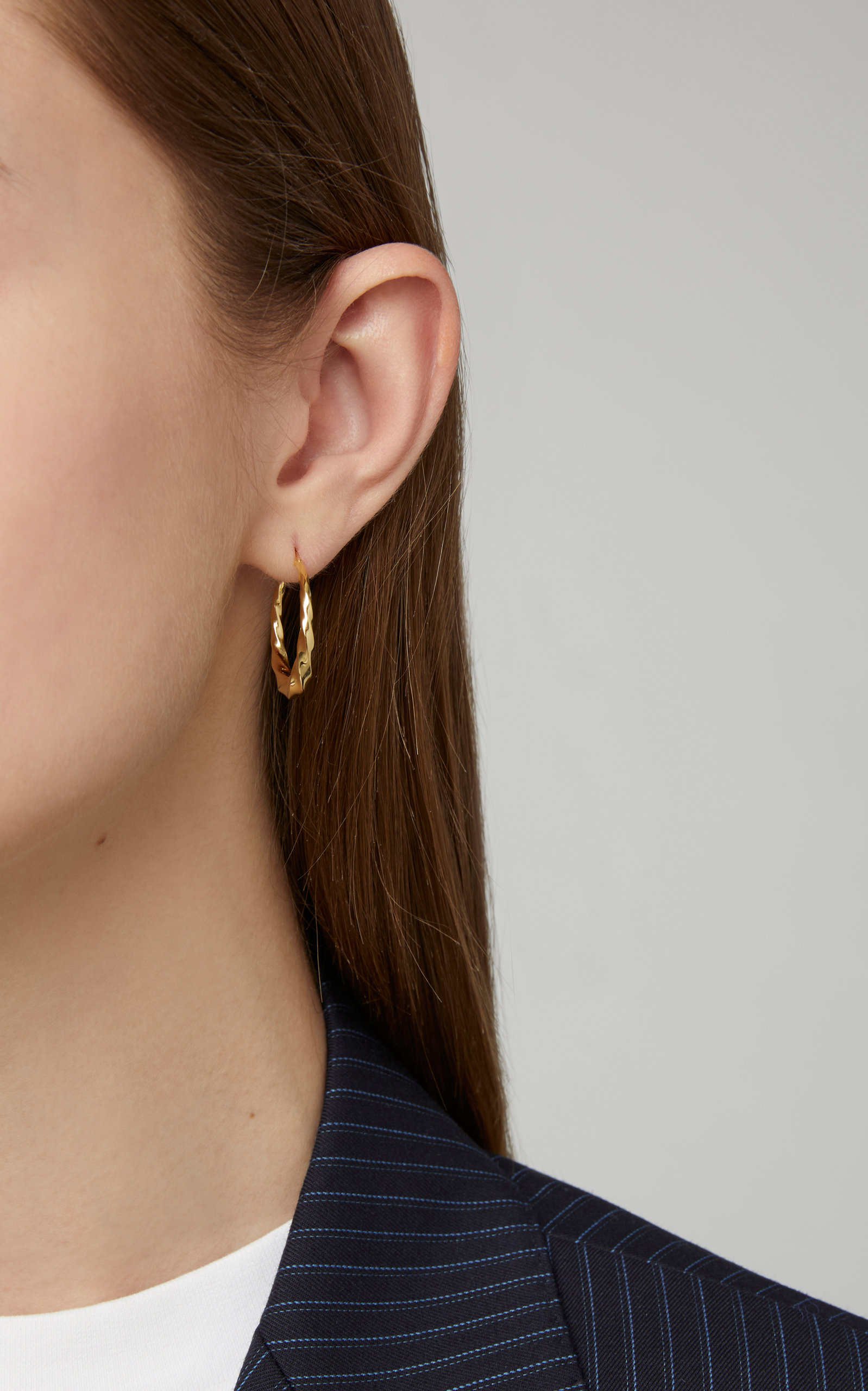 maria black sadie gold plated hoop earrings