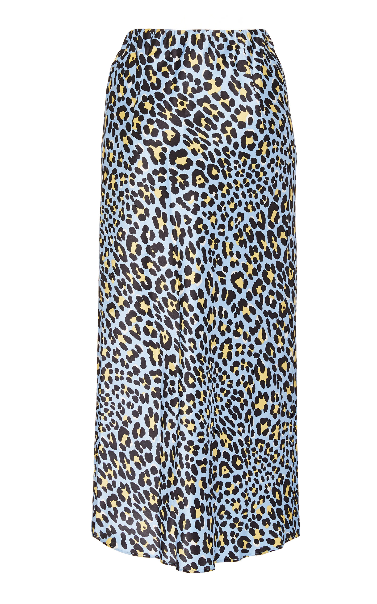 leopard print jersey skirt