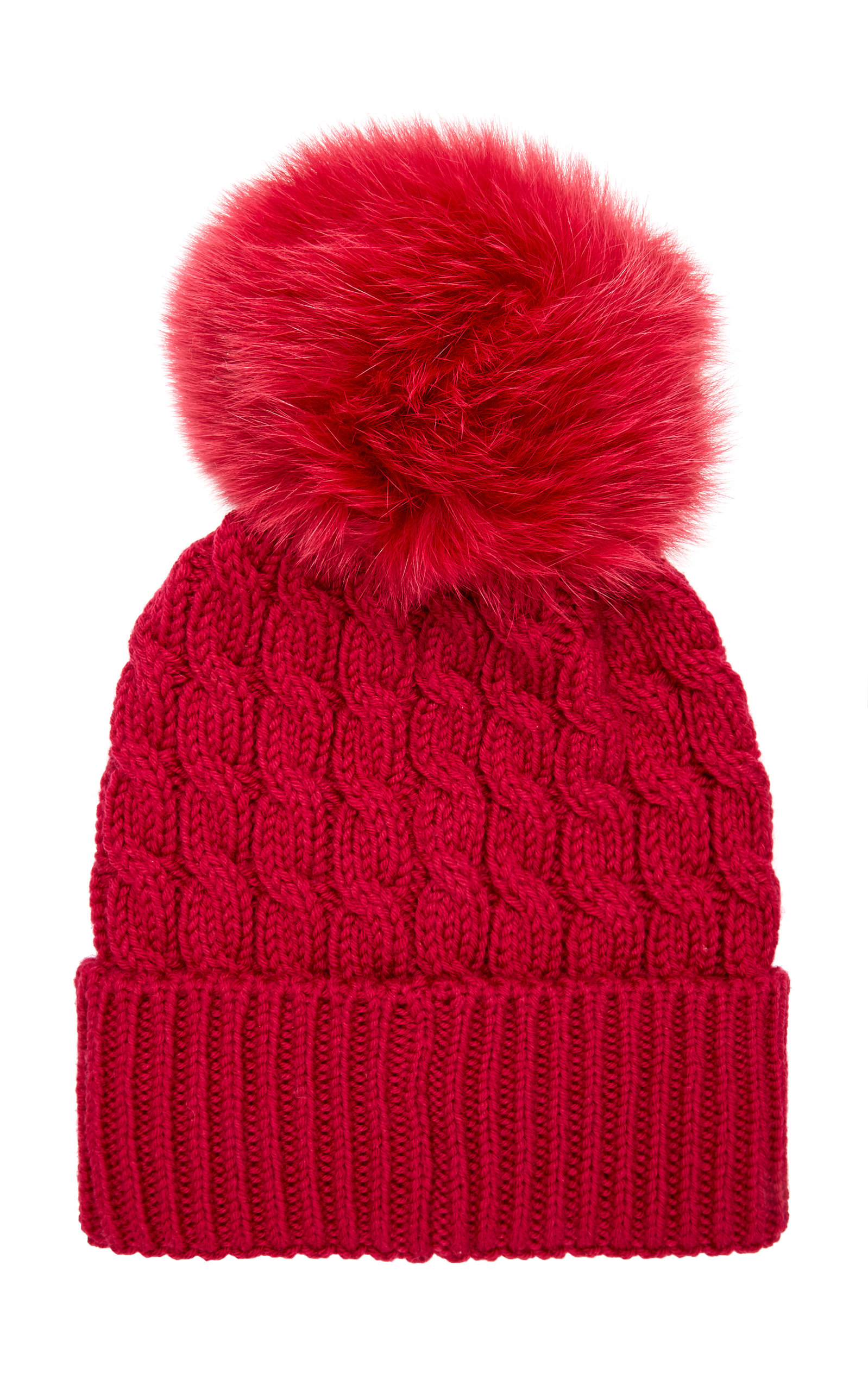 wool pom pom hat