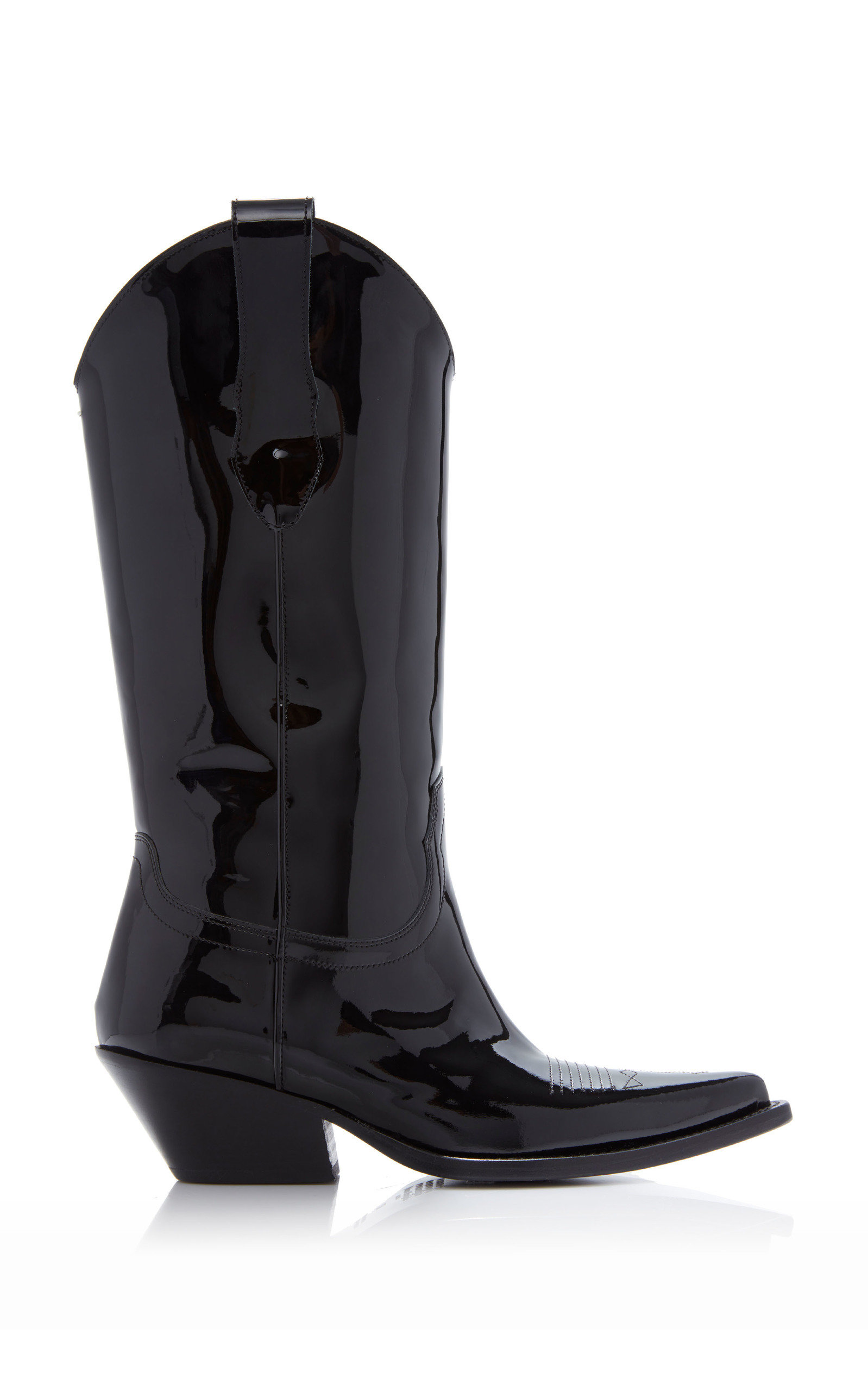 Patent Leather Cowboy Boots by Maison 