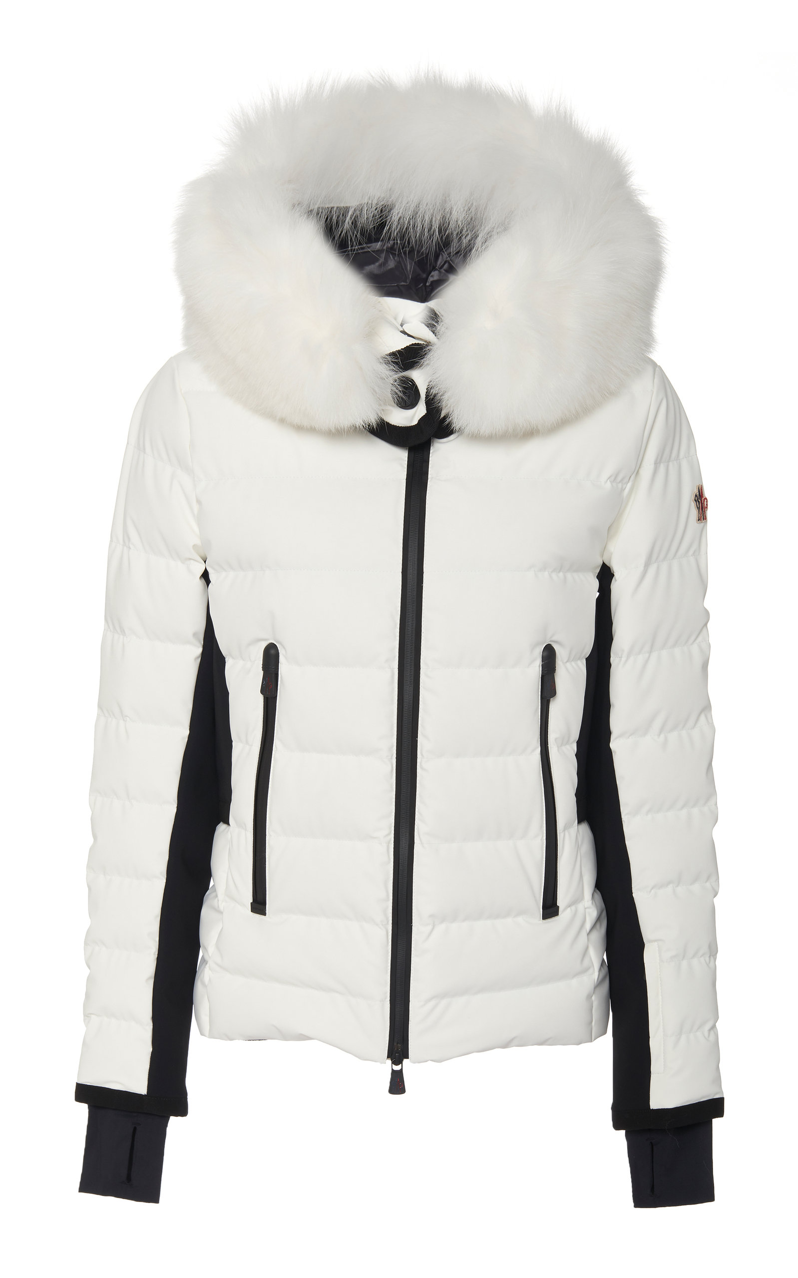 moncler puffer jacket with fur hood