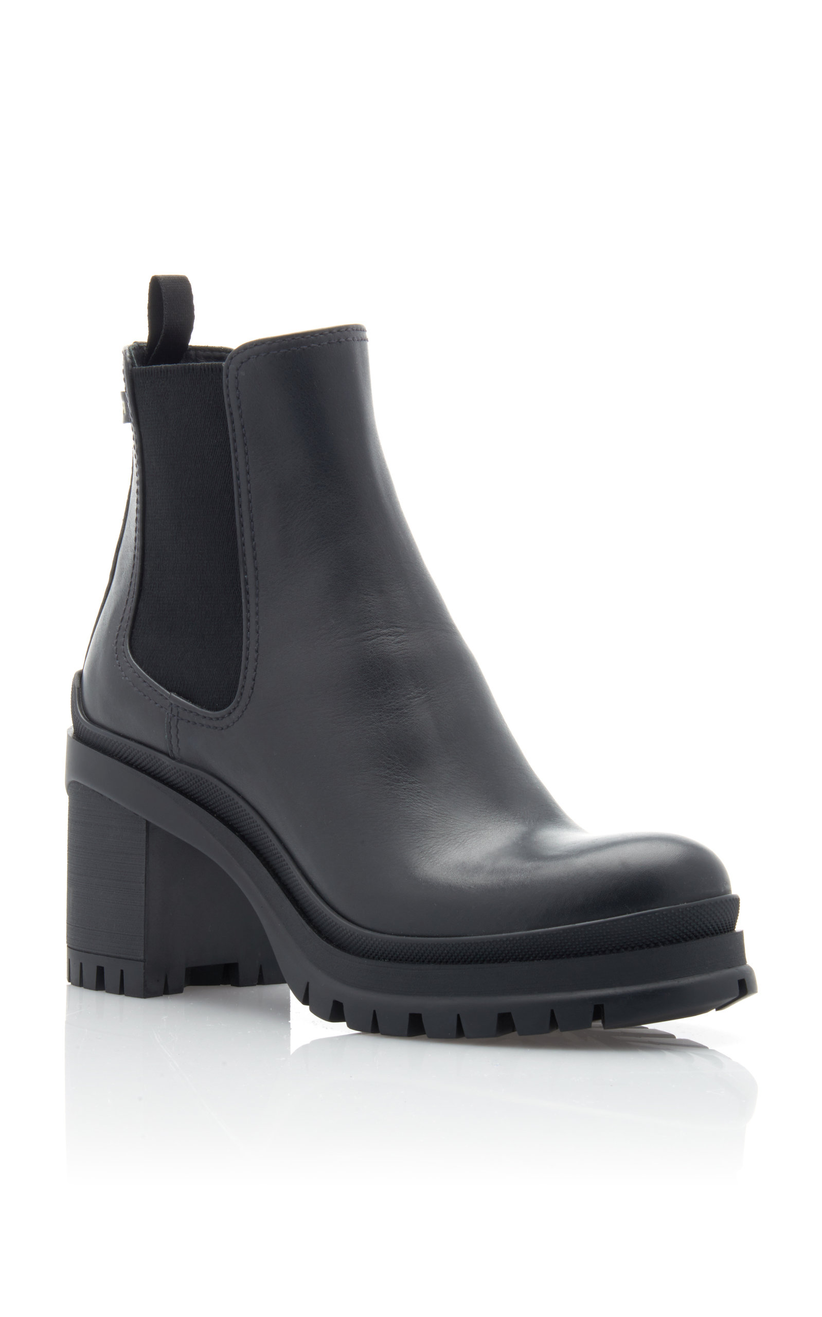 prada leather ankle boots