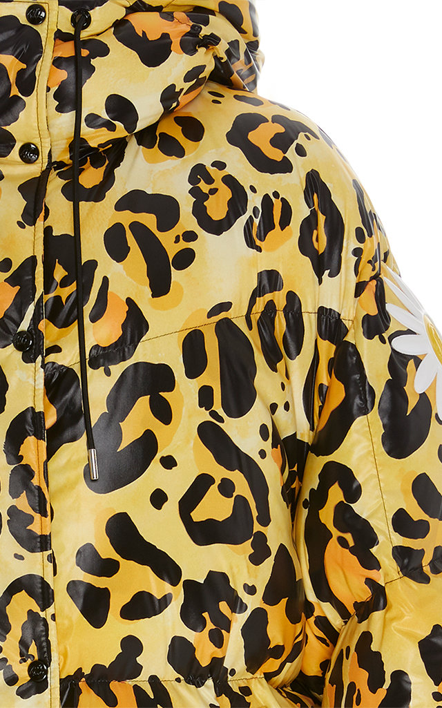 moncler leopard coat