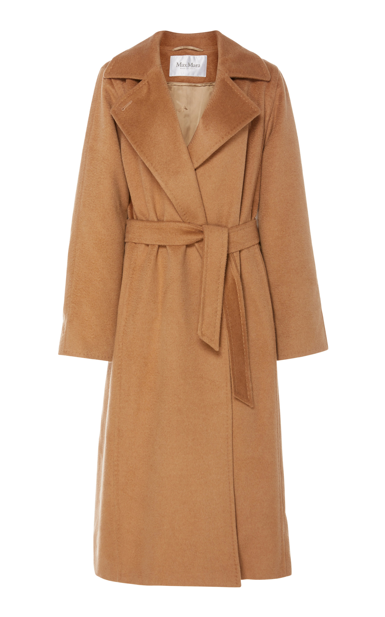 Manuela Belted Camel Hair Coat by Max Mara | Moda Operandi