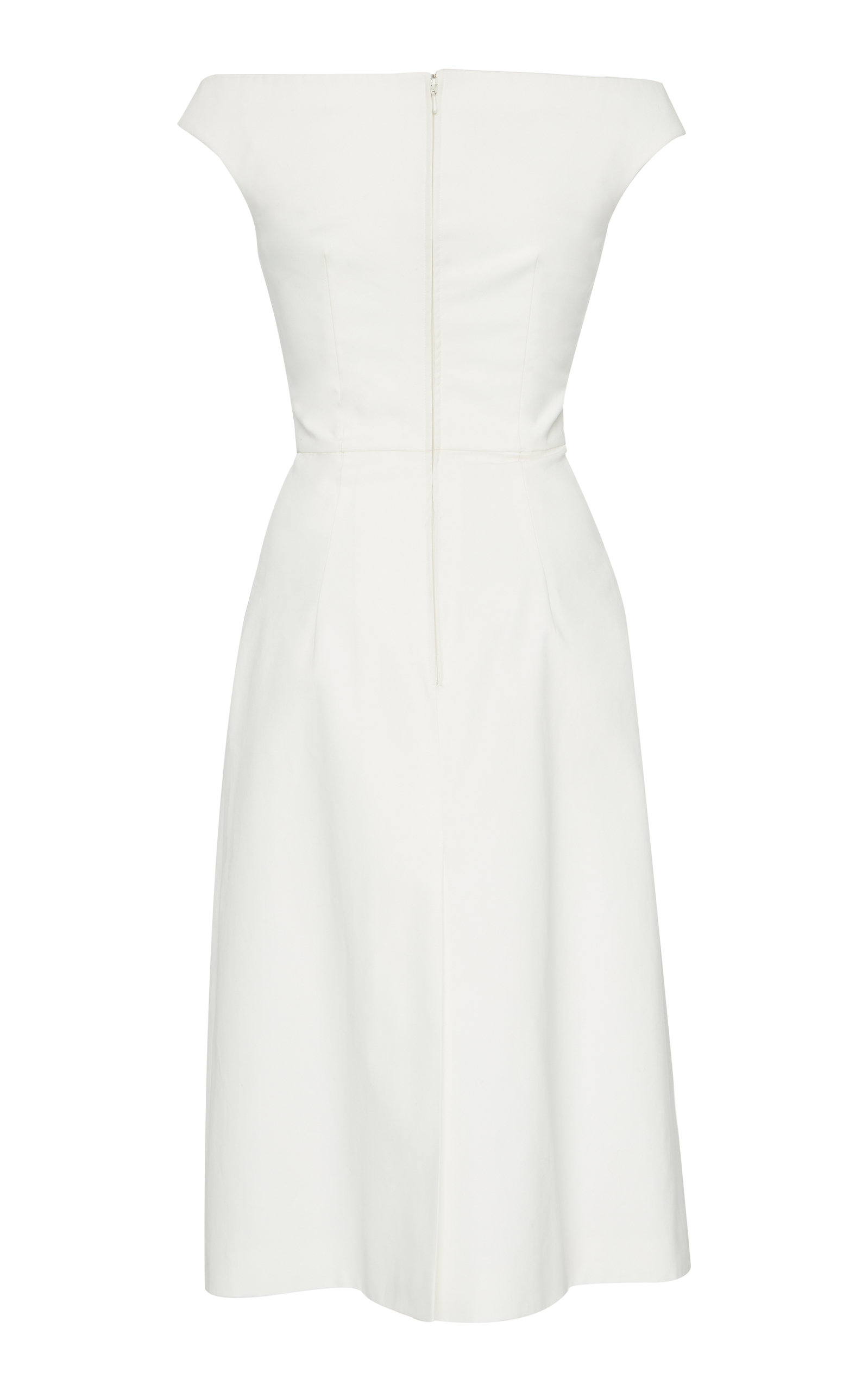 prada white strapless dress