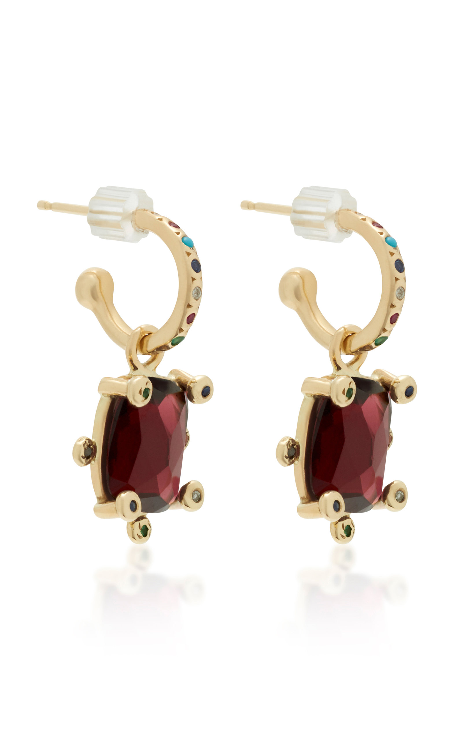 10k Gold And Multi Stone Earrings By Scosha Moda Operandi