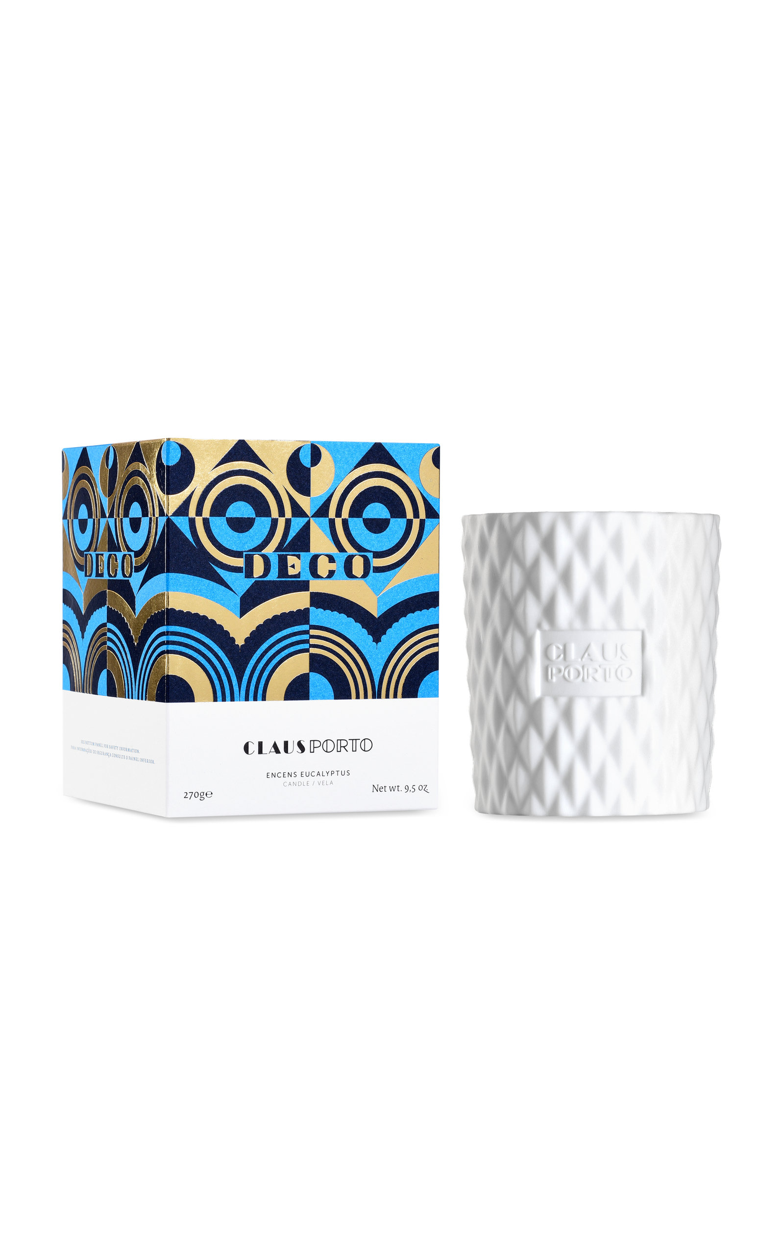 Deco Cedar And Eucalyptus Scented Candle 270g By Claus Porto