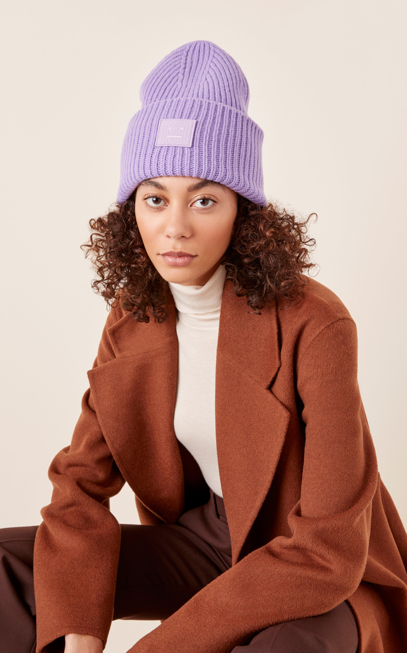 acne studios beanie lavender