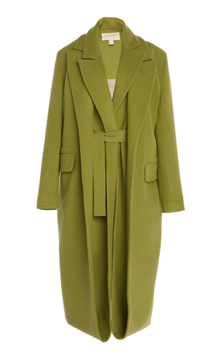 Double Layer Wool-Blend Belted Coat by MATÉRIEL | Moda Operandi