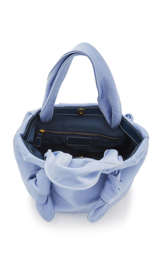 Ronnie Knotted Satin Top Handle Bag展示图