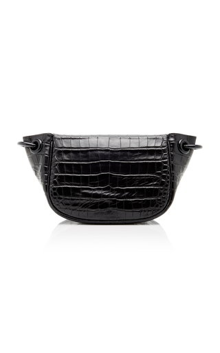 Bend Croc-Embossed Leather Bag展示图