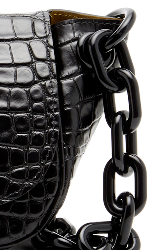 Bend Croc-Embossed Leather Bag展示图