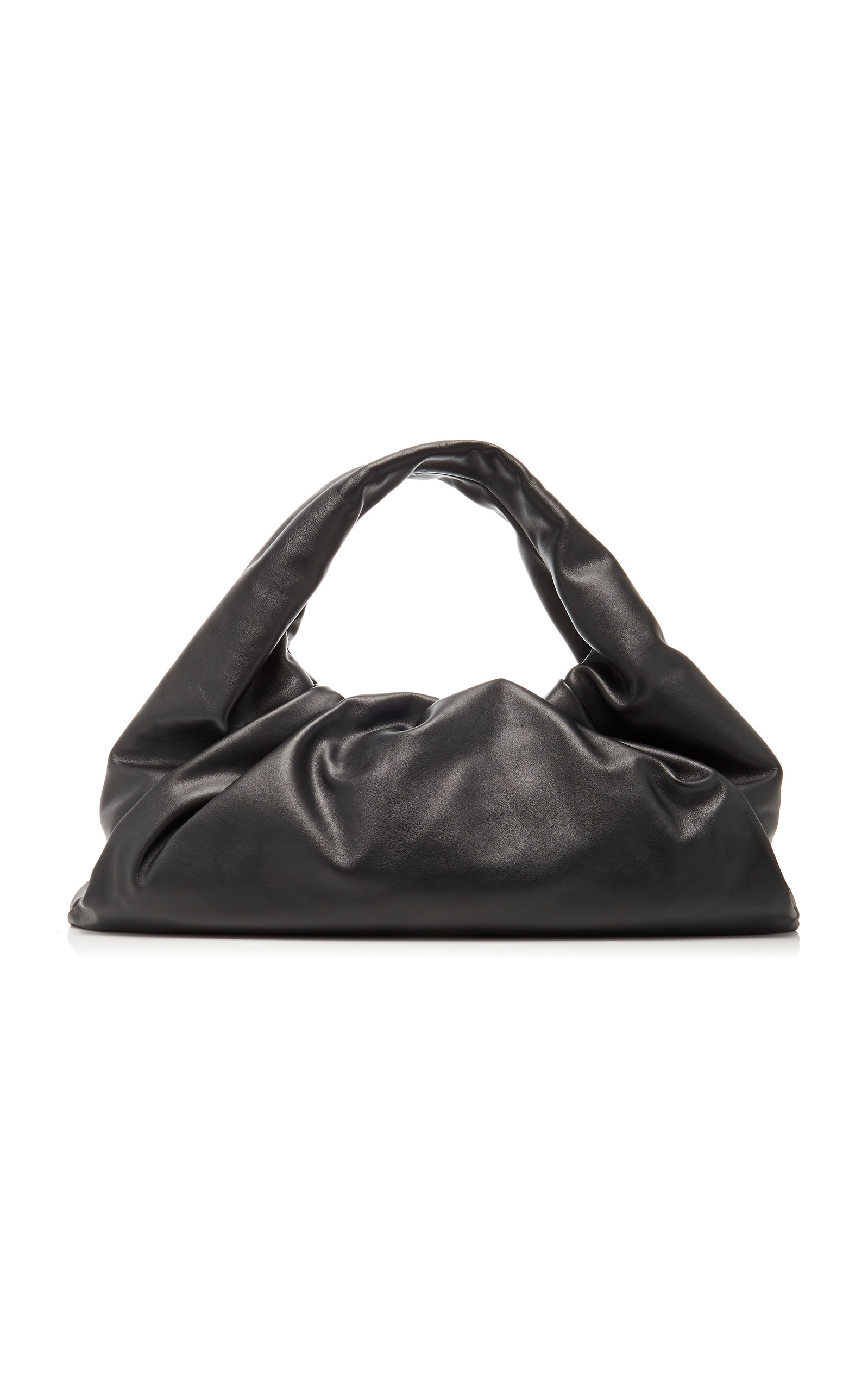 gray leather hobo bag