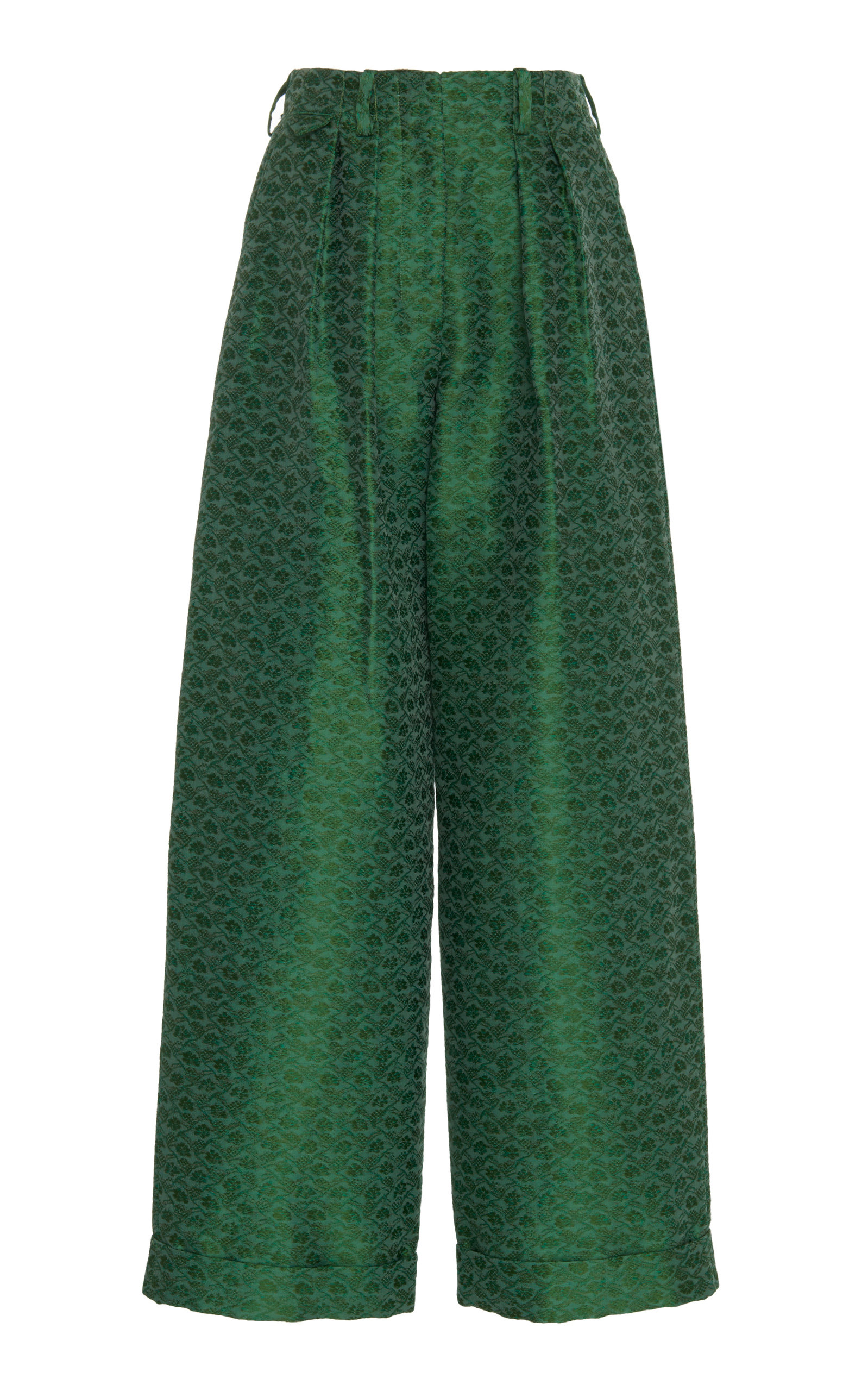 patterned linen pants