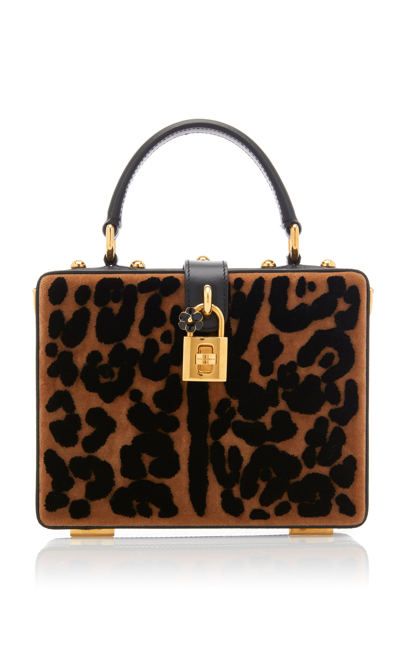 leopard print box bag