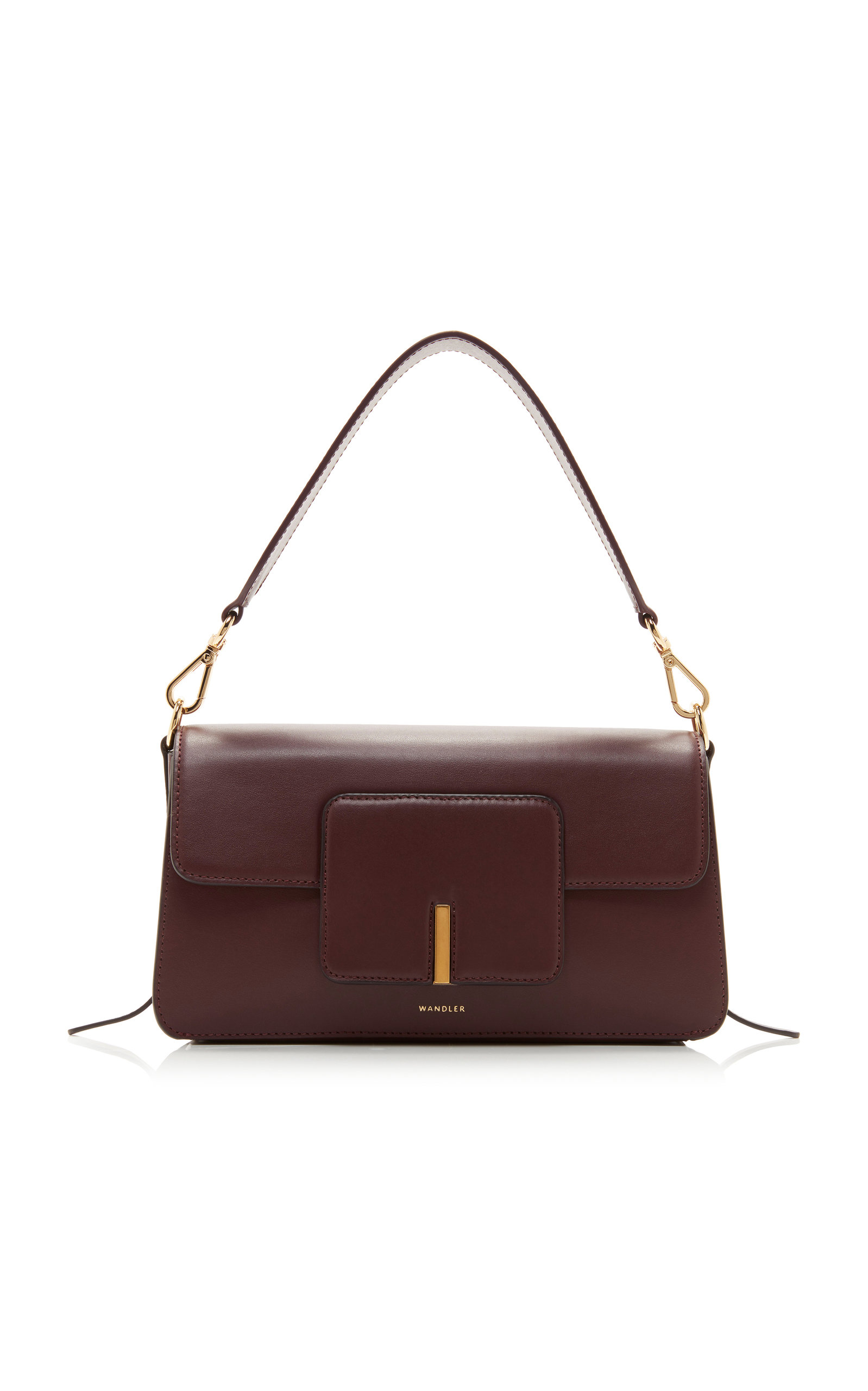 maroon shoulder bag