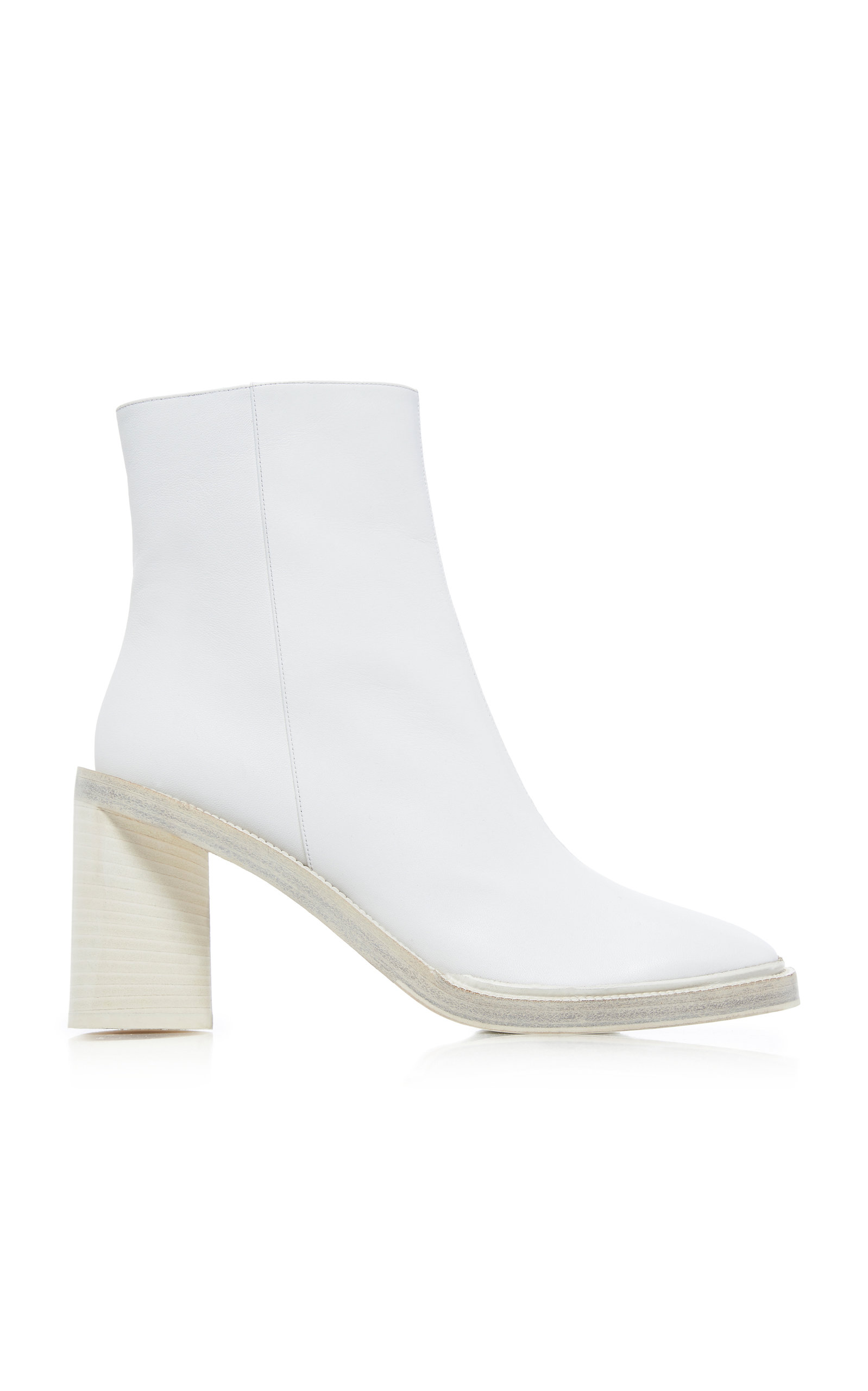 acne white boots