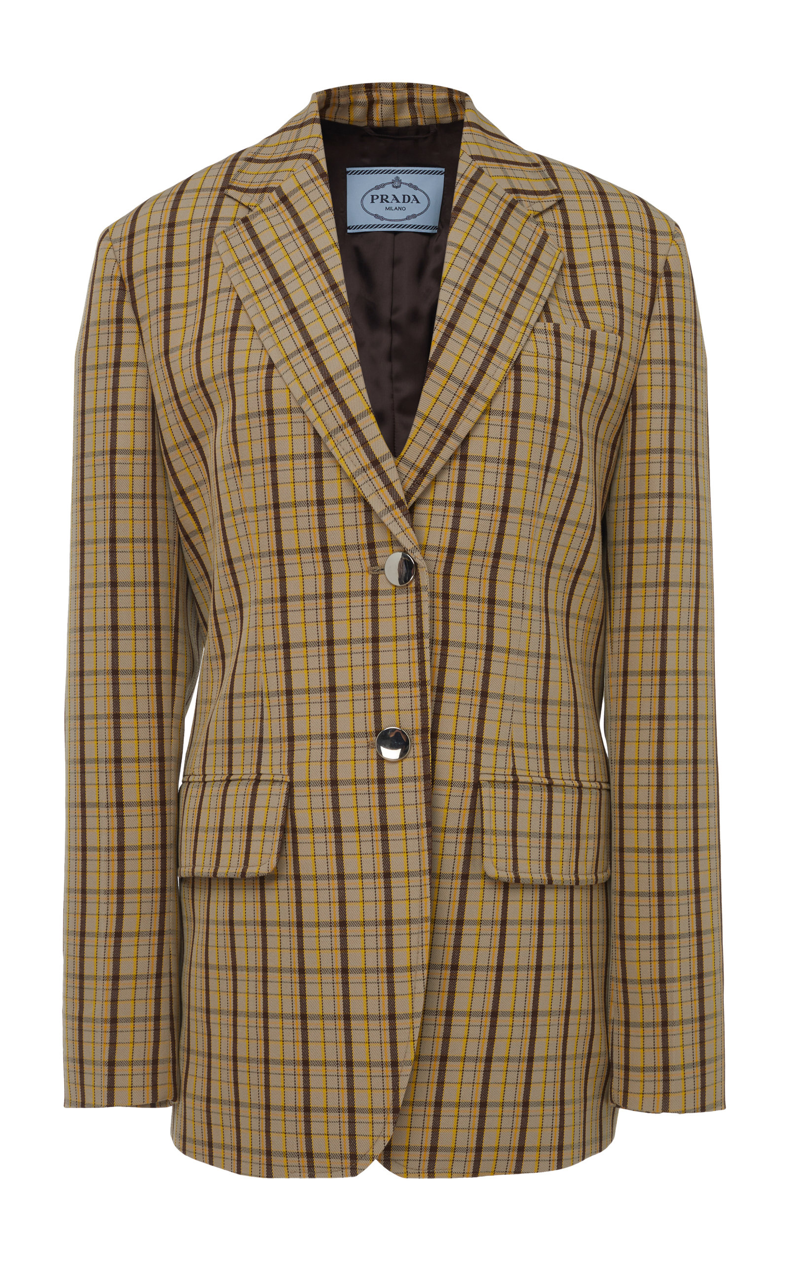 Checked Wool Blazer