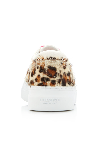 Iseo Leather and Leopard-Print Calf Hair Sneakers展示图