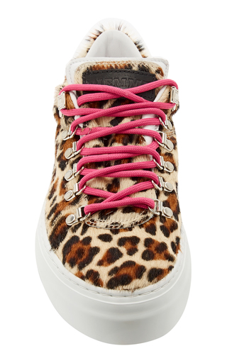 Marostica Leopard-Print Calf Hair Sneakers展示图