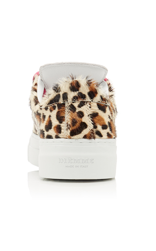 Marostica Leopard-Print Calf Hair Sneakers展示图